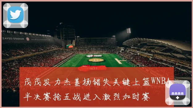 茂茂发力杰基杨错失关键上篮WNBA半决赛抢五战进入激烈加时赛